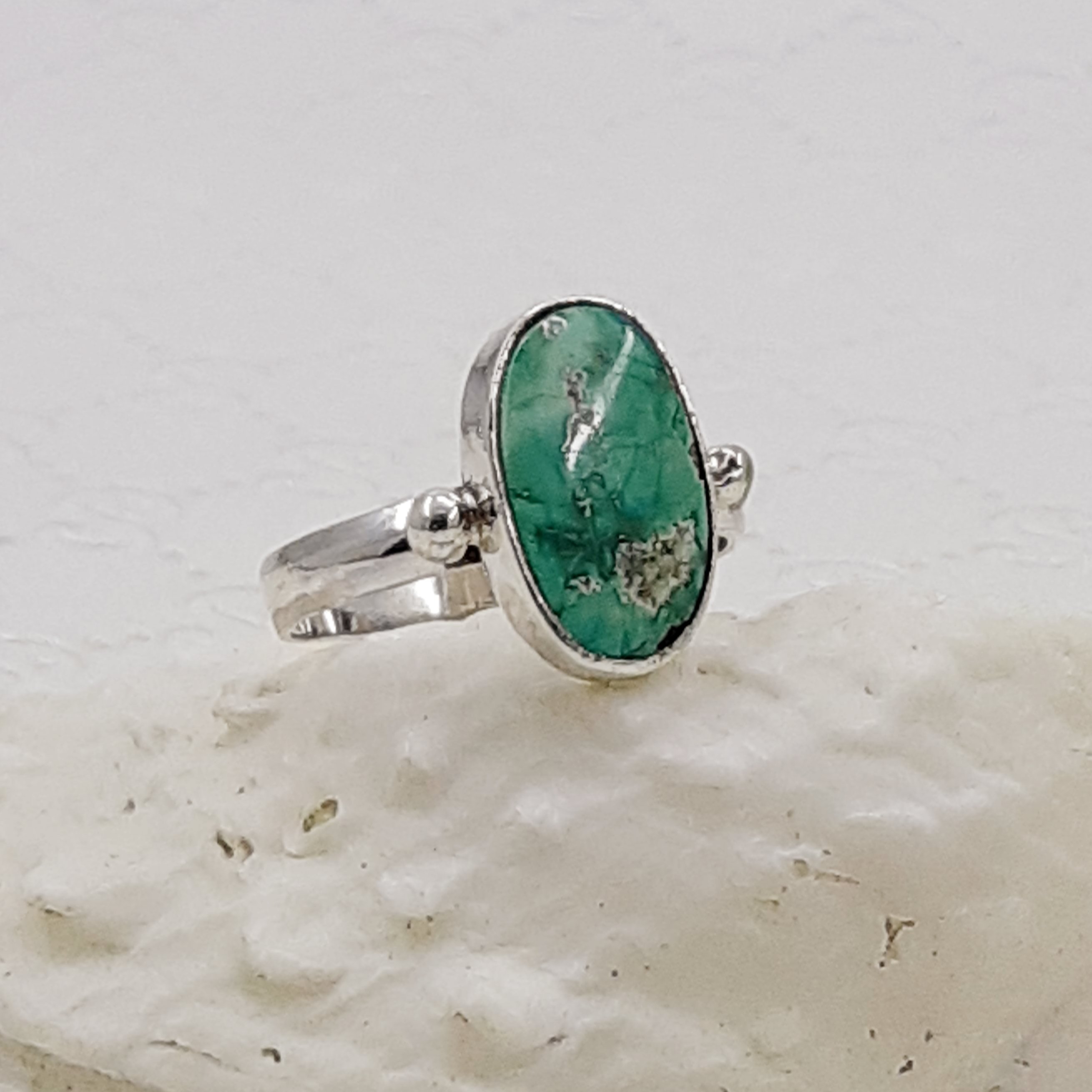 انگشتر نقره زنانه فیروزه شجر نیشابور