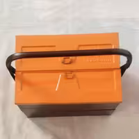 جعبه ابزار  فلزی 3 طبقه  30 سانتی  امیدواری  2کیلو و 700 گرم وزن  رنگ پودر الکتروستاتیک 