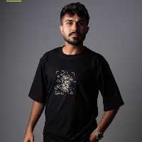 تیشرت مشکی اربعین پنبه ای نخ سوپر مدل Heaven ، چاپ dtf . در سه سایز 