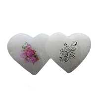 آبازور سنگ نمک طرح قلب مدل دوقلو کد 21