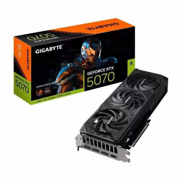 کارت گرافیک گیگابایت مدل GeForce RTX  5070 WINDFORCE OC SFF 12G