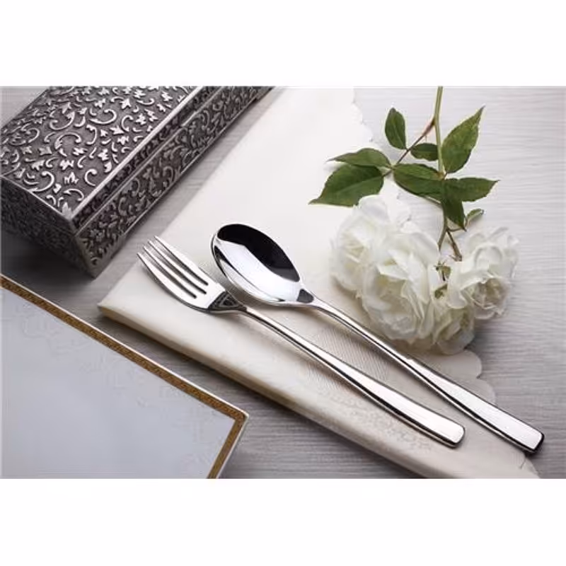 سرویس قاشق چنگال استیل ضدزنگ  تمام براق ام جی اس (30 نفره ) 157 پارچه) DF043