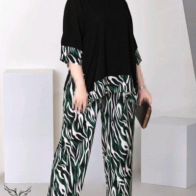 ست تونیک شلوار اسپورت مجلسی سایزبزرگ6087