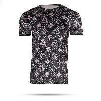 تیشرت مخمل طرحدار مردانه مدل louis vuitton