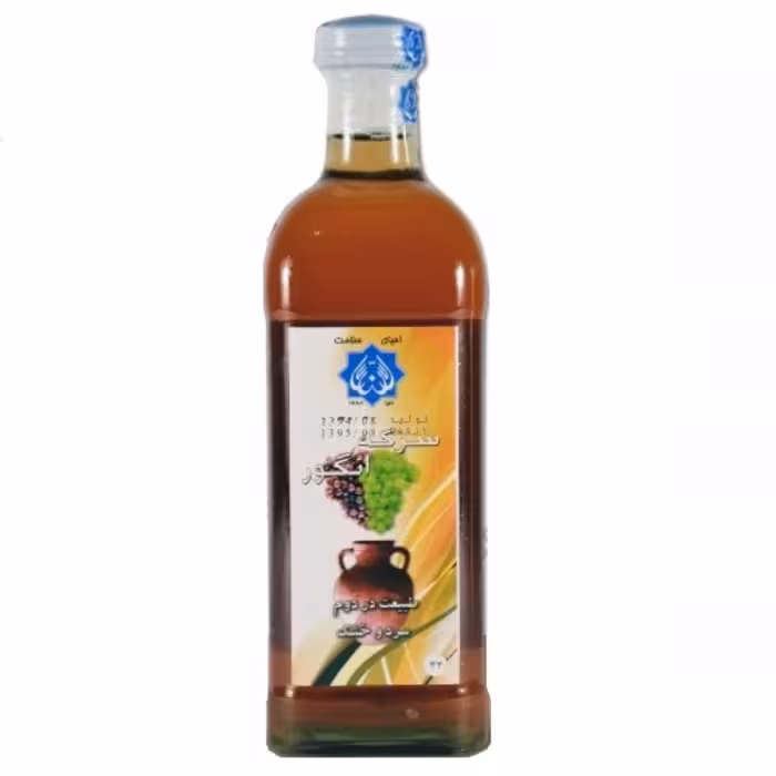 سرکه انگور 1 لیتری حکیم روازاده (ارسال در ظرف پلاستیکی)