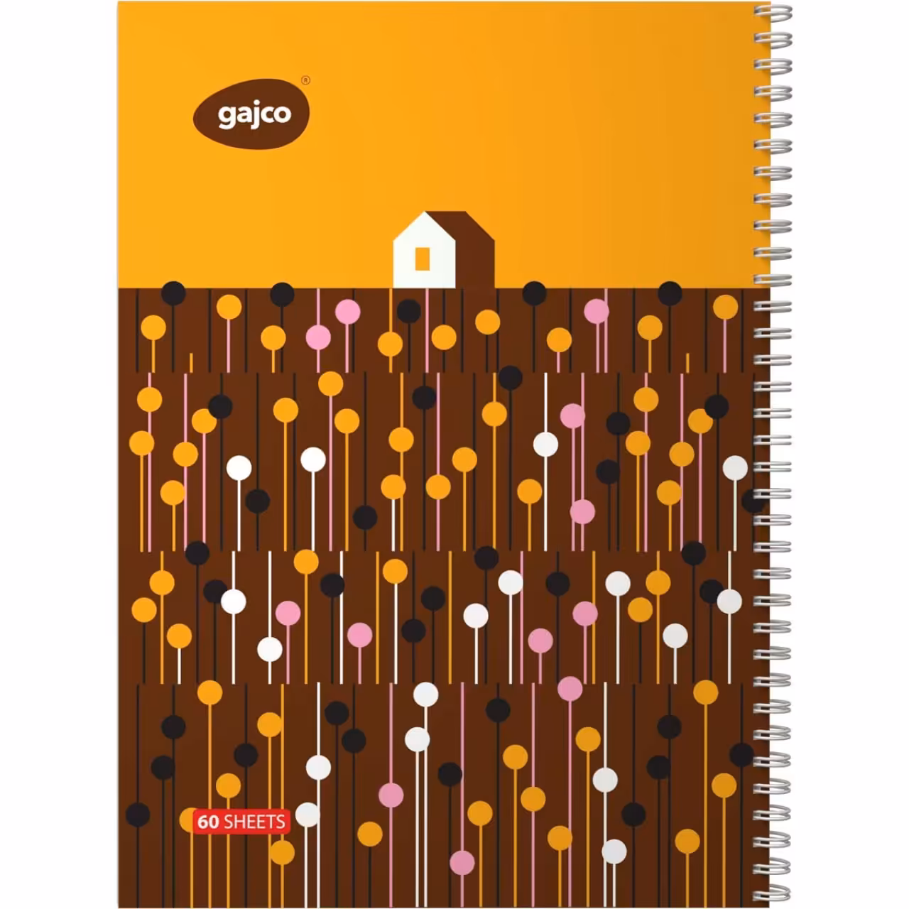 دفتر سیمی 60 برگ گاجکو طرح کلبه با رایحه شکلات