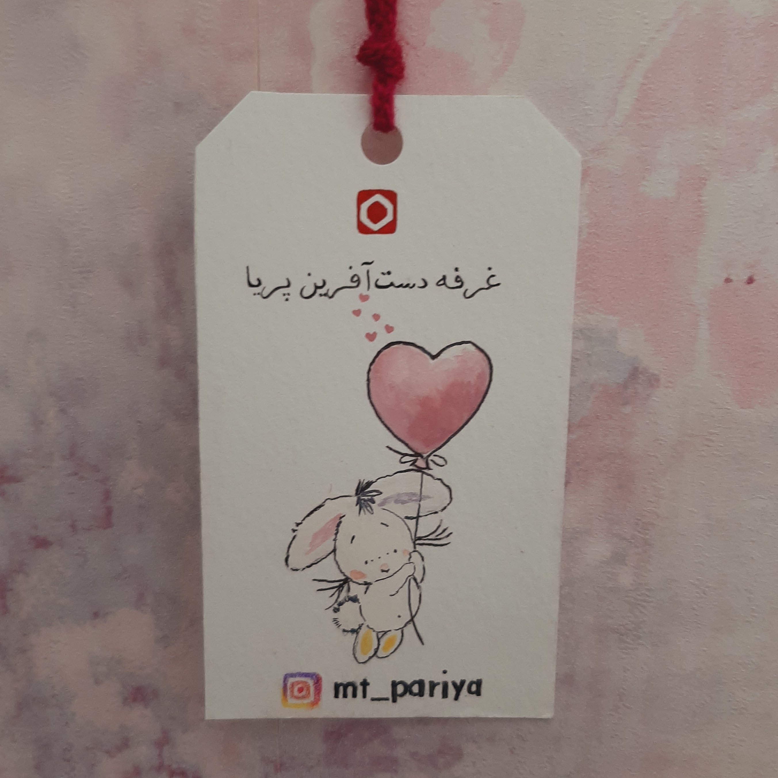 تگ سفارشی با طرح خرگوش پک 20تایی