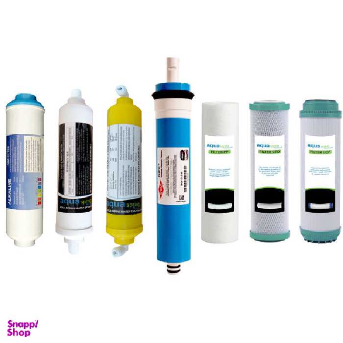 فیلتر دستگاه تصفیه آب آکوآاسپرینگ مدل RO-SP7 مجموعه 7 عددی