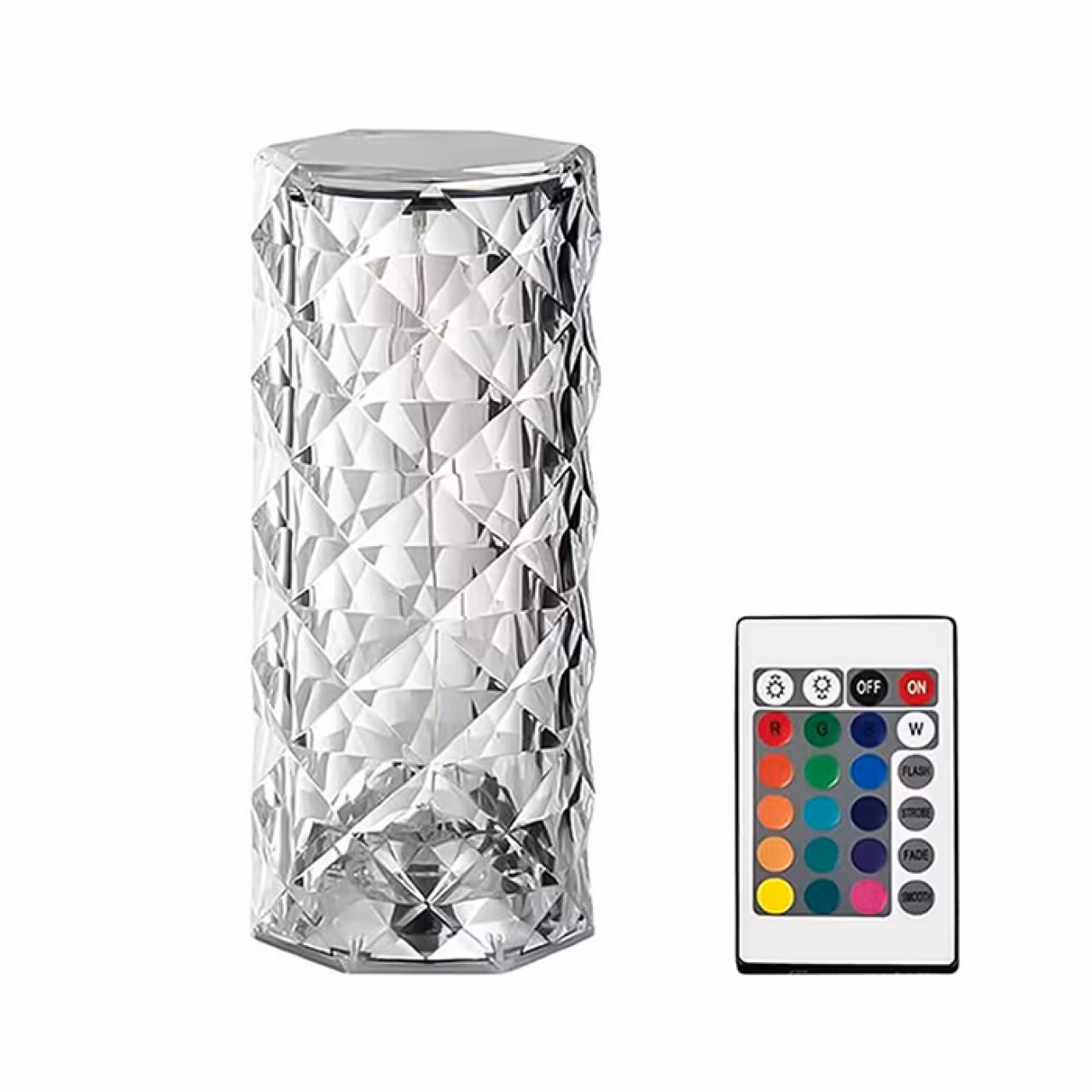 چراغ رومیزی LED کریستالی مدل DL_101 الماس رز RGB Color