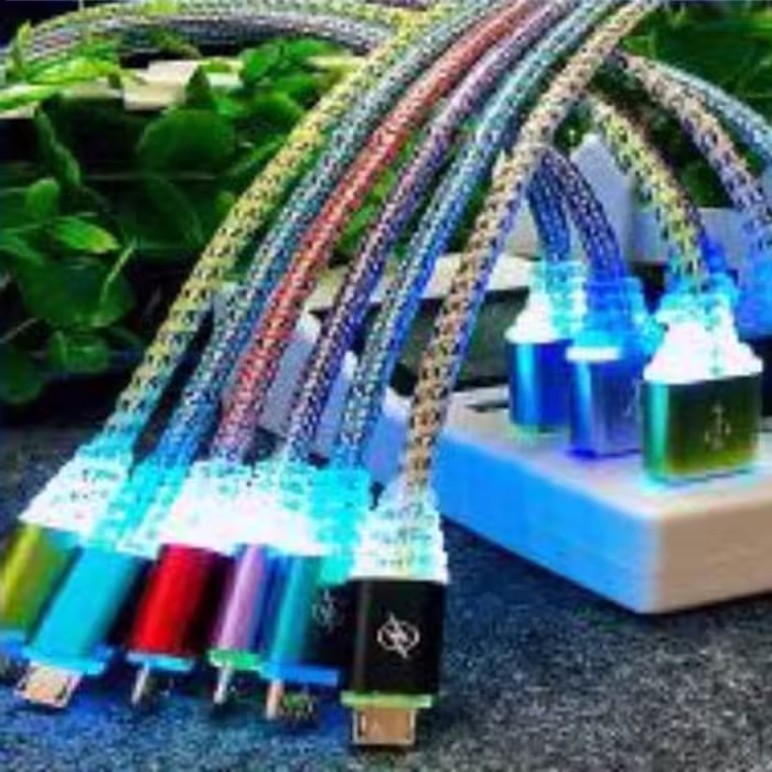 کابل شارژر اندروید فست شارژ دیتا دار اورجینال چراغدار