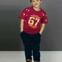 تیشرت نخی پسرانه با کیفیت عالی سایز 55