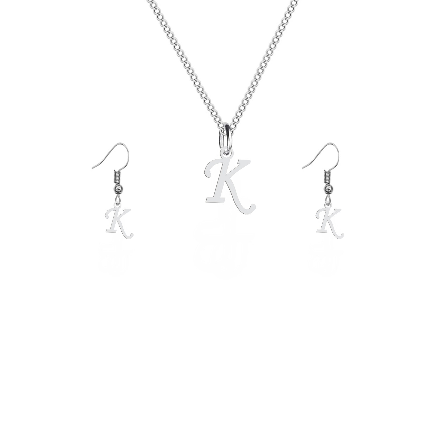 نیم ست هایکا گالری طرح حرف لاتین K کد ha46