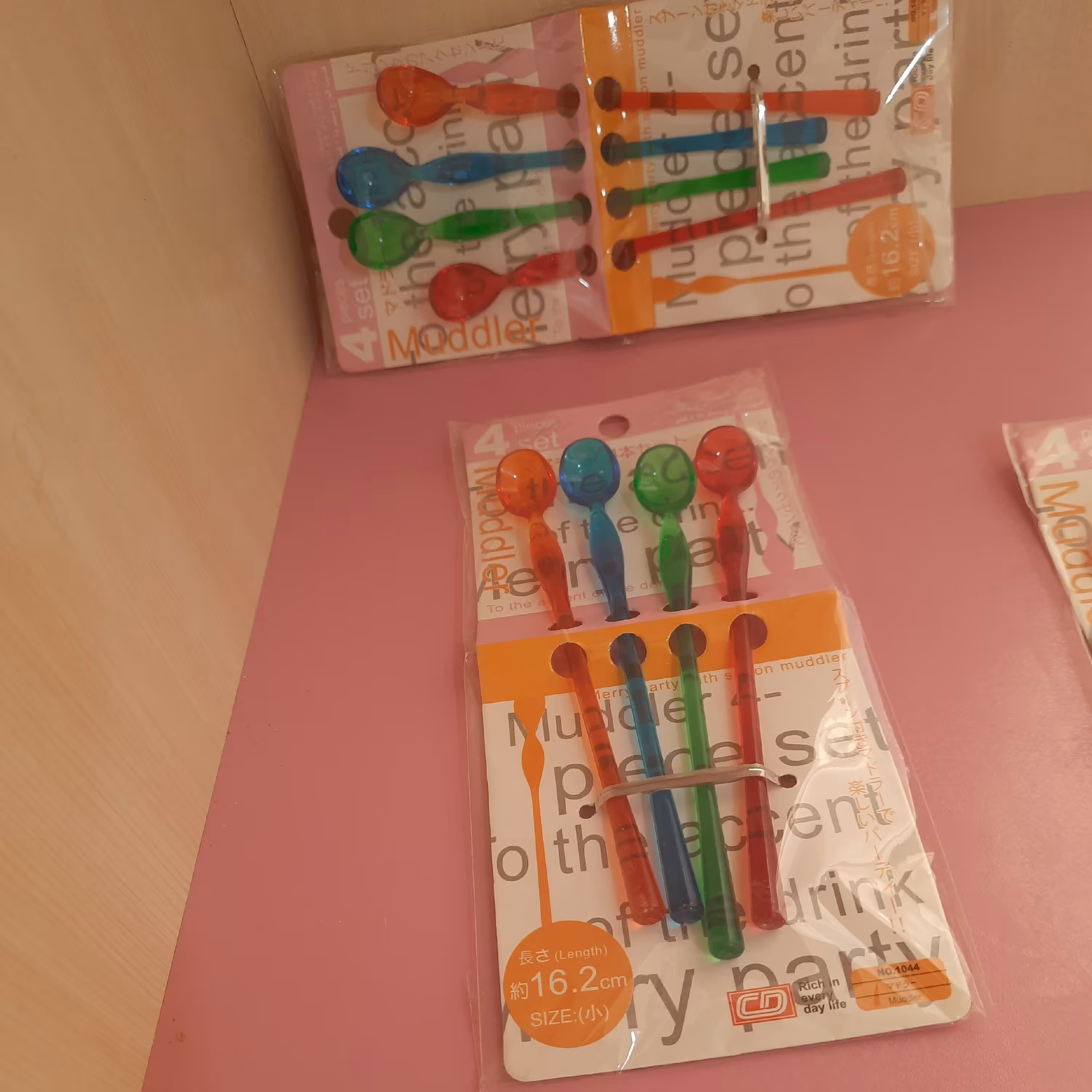 قاشق شربت خوری رنگی رنگی جنس درجه یک