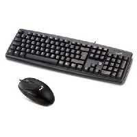 کیبورد و ماوس با سیم جنیوس مدل کی بی سی 100