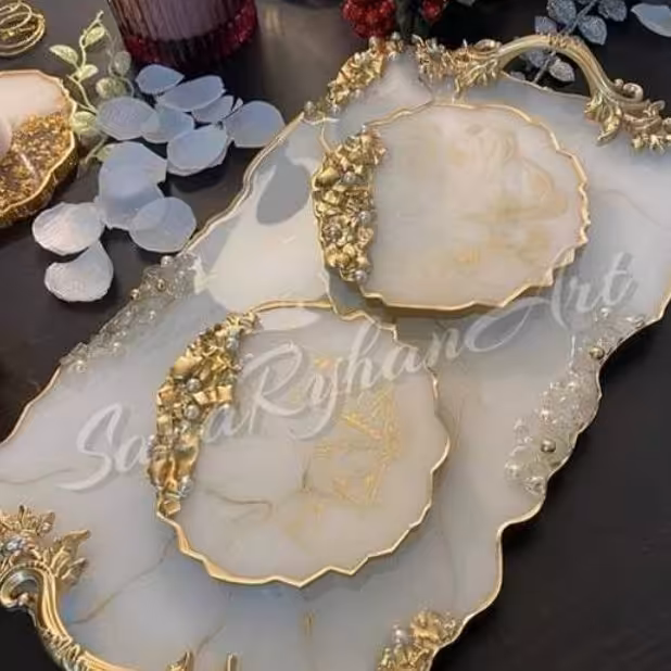 ست سینی و زیر لیوانی