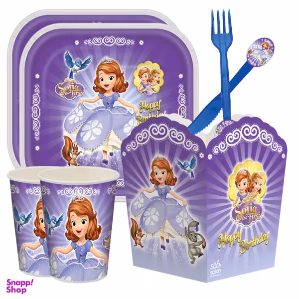 مجموعه 55 عددی تم تولد طرح شاهزاده سوفیا مدل PS