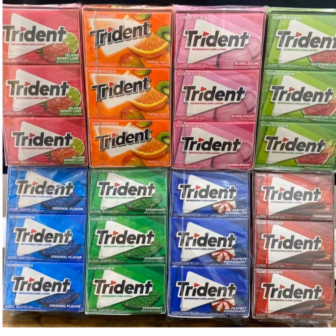 آدامس تریدنت اصلی آمریکایی به جز نعناع