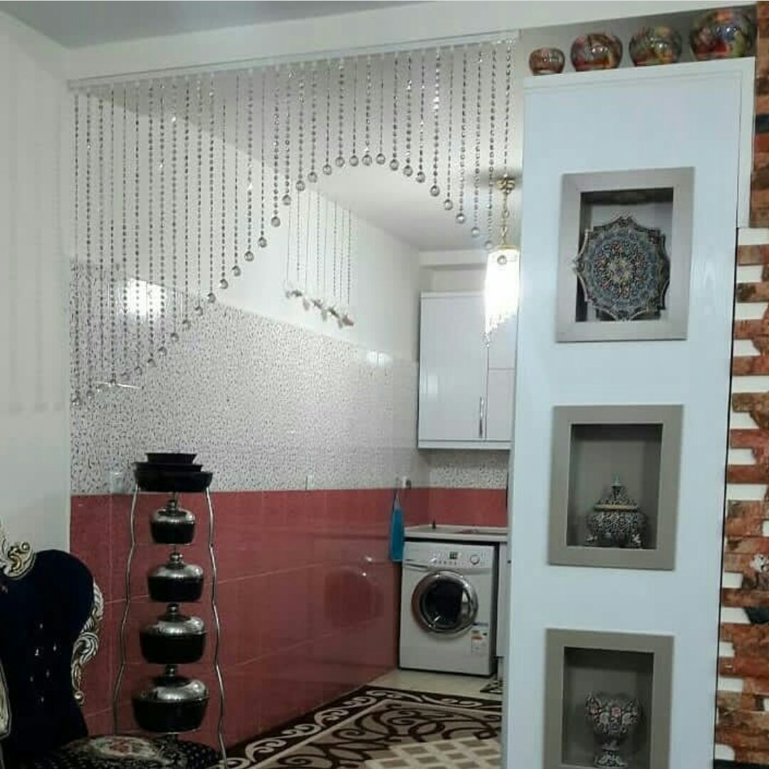 پرده کریستال نیم تاج با ارسال رایگان