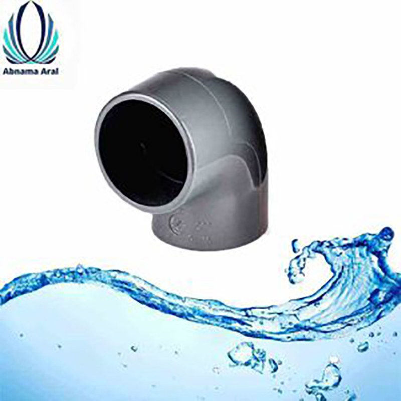 زانو 90درجه چسبی UPVC با قطر 75mm