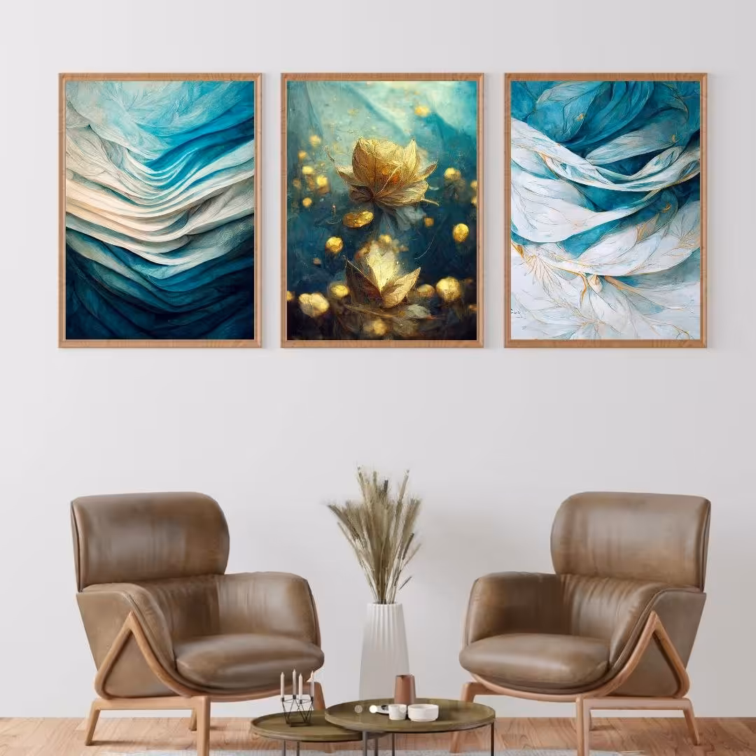 تابلو دکوراتیو گل سفید سایز 40 در 30 