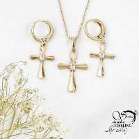 نیمست ژوپینگ صلیب طرح طلا کد 17608