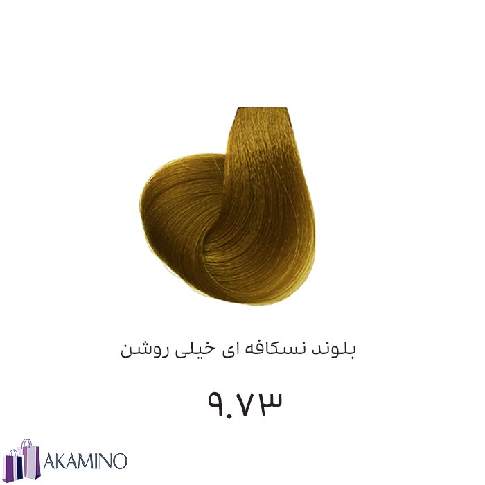 رنگ مو DF بلوند نسکافه ای خیلی روشن شماره 973