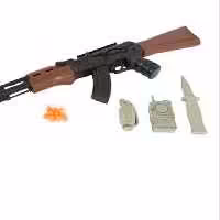 اسباب بازی تفنگ مدل کلاش توپ پران چاقودار