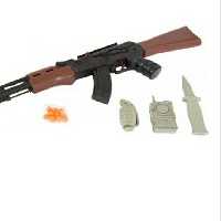 اسباب بازی تفنگ مدل کلاش توپ پران چاقودار