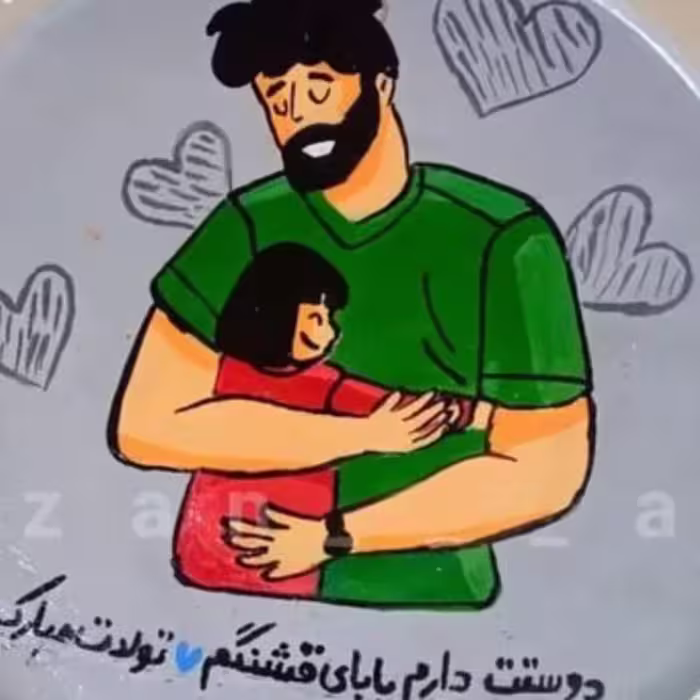 دیوارکوب سفالی مناسب روزپدردختران گل عجله کنین این بهترین هدیه واسه باباهای زحمتکمشتون هس جهت بقیه نمونه ها پیوی