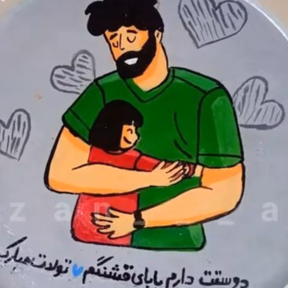 دیوارکوب سفالی مناسب روزپدردختران گل عجله کنین این بهترین هدیه واسه باباهای زحمتکمشتون هس جهت بقیه نمونه ها پیوی