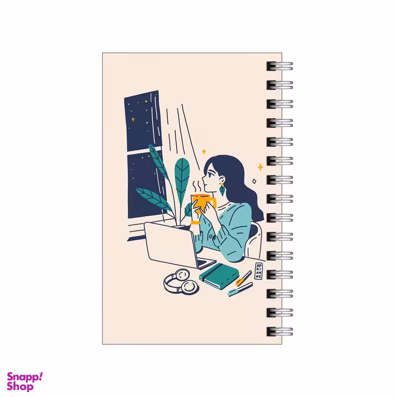 دفترچه یادداشت مدل to do list طرح چای و منظره شبانه کد 3899444