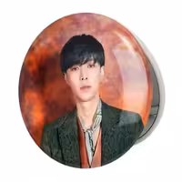 آینه جیبی خندالو طرح لی گروه اکسو EXO مدل تاشو کد 13436