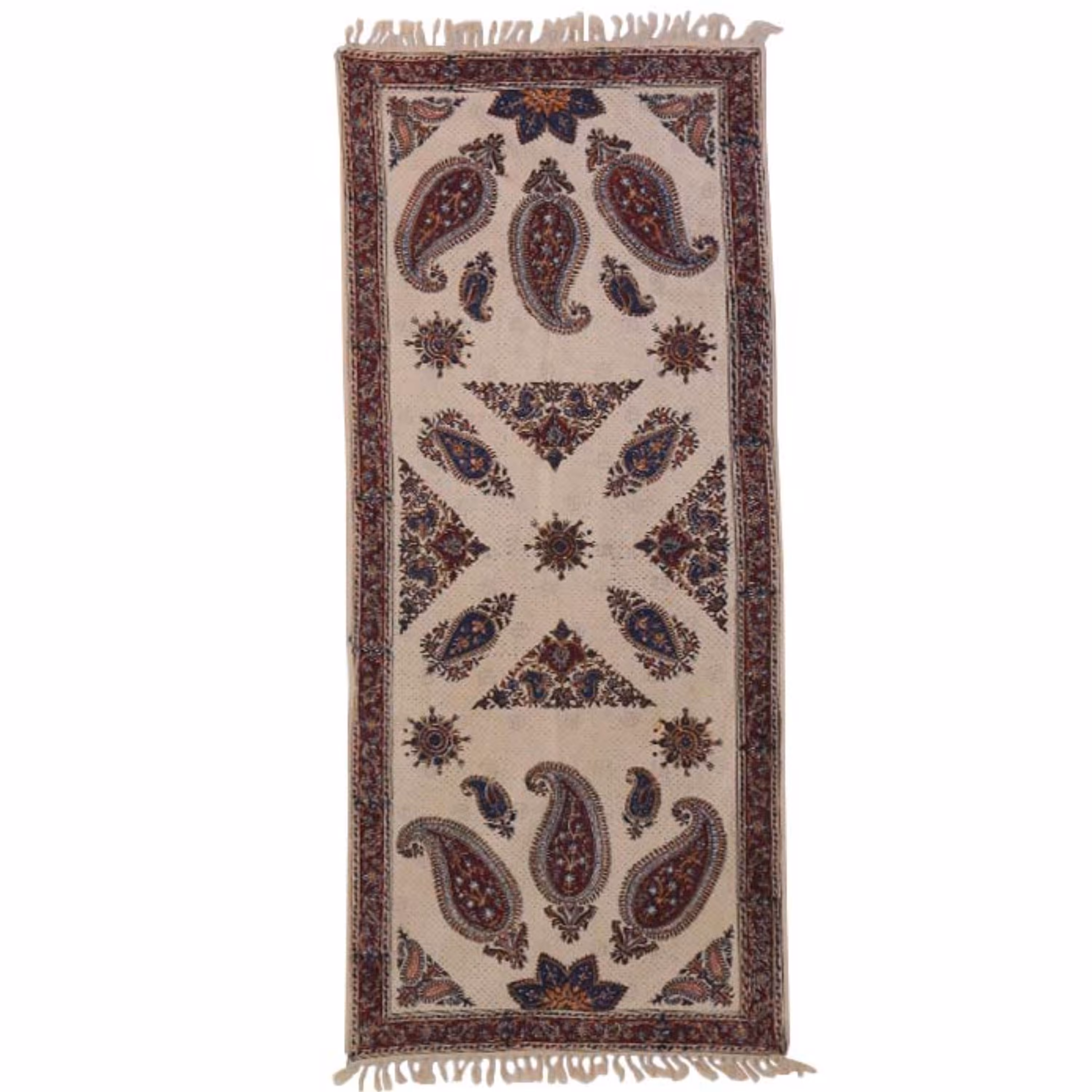 رومیزی قلمکار سنتی اصفهان سایز 150 در 60 سانتی متر 