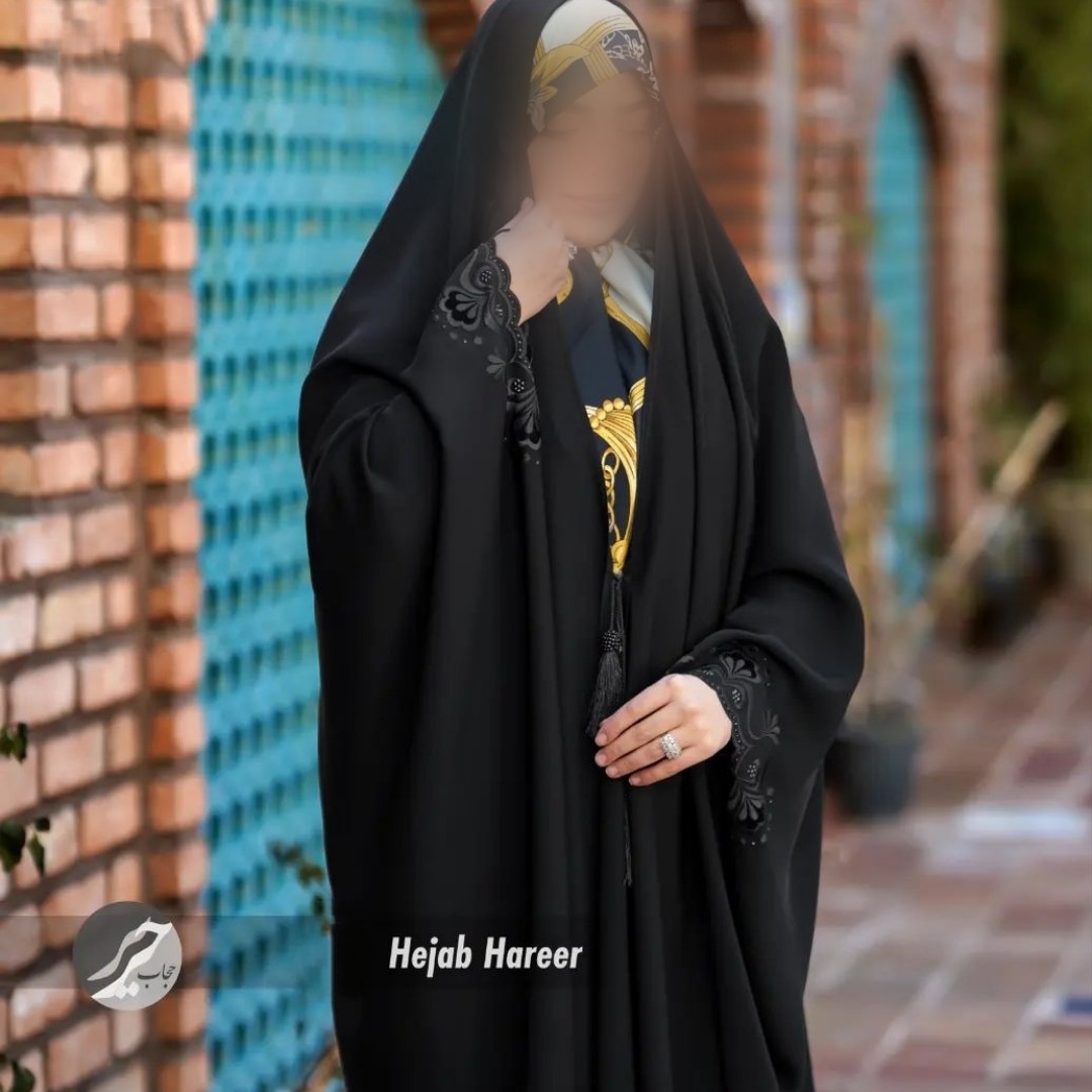 چادر مشکی گلدوزی 7