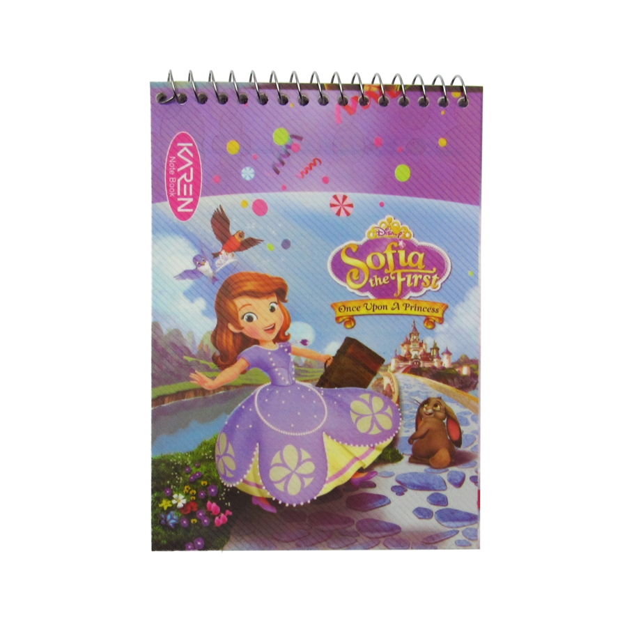 دفترچه یادداشت فانتزی سایز 1/8 سیم از بالا 50 برگ