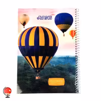 دفتر زبان سیمی چهار خط 50 برگ برند آونگ طرح بالون