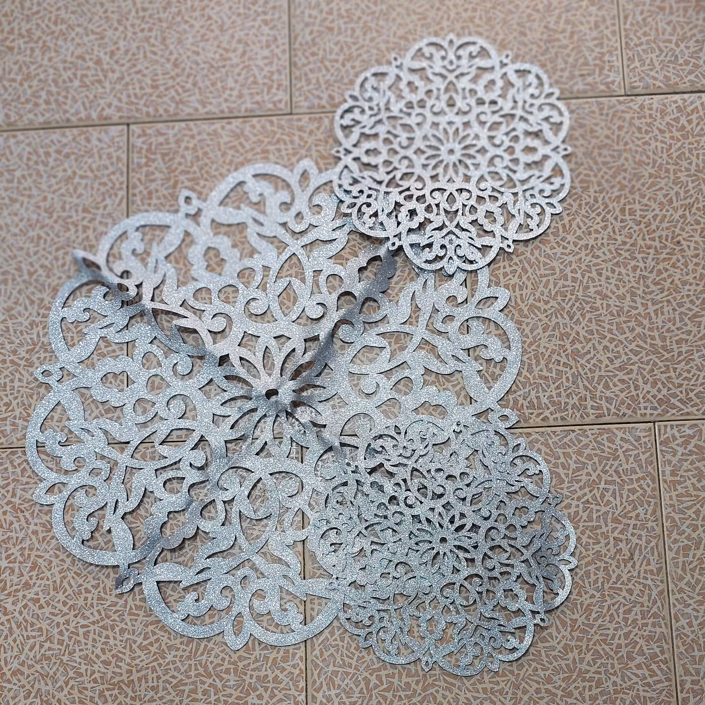 رومیزی جلو مبلی گرد شاین