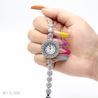 ساعت مچی نقره با روکش طلای آکسو سری EB کد 05