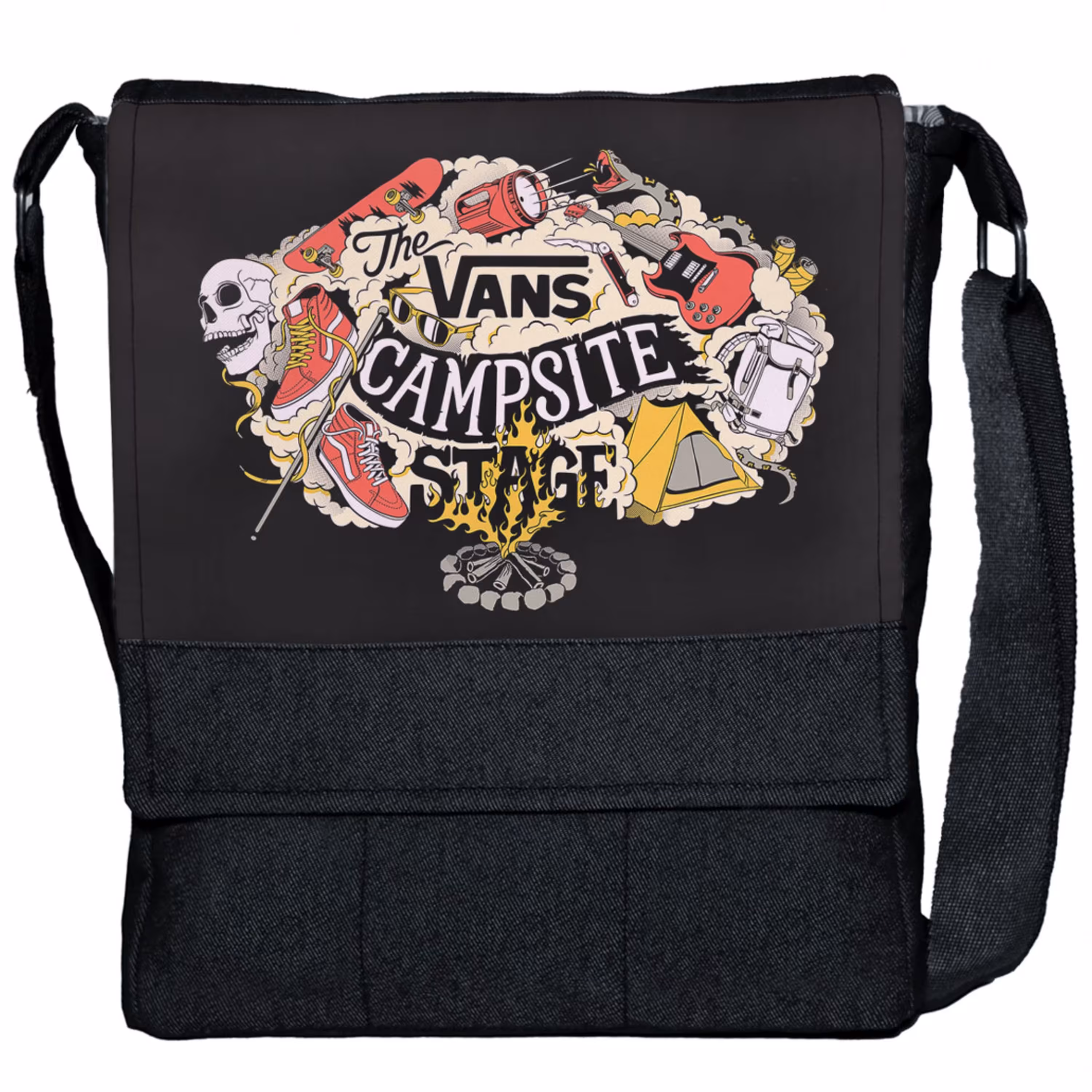 کیف دوشی چی چاپ طرح کمپ ونس vans