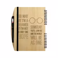 دفتر چوبی خودکاردار  بنی دکو مدل 08  - مناسب تبلیغات و هدیه با طرح اختصاصی