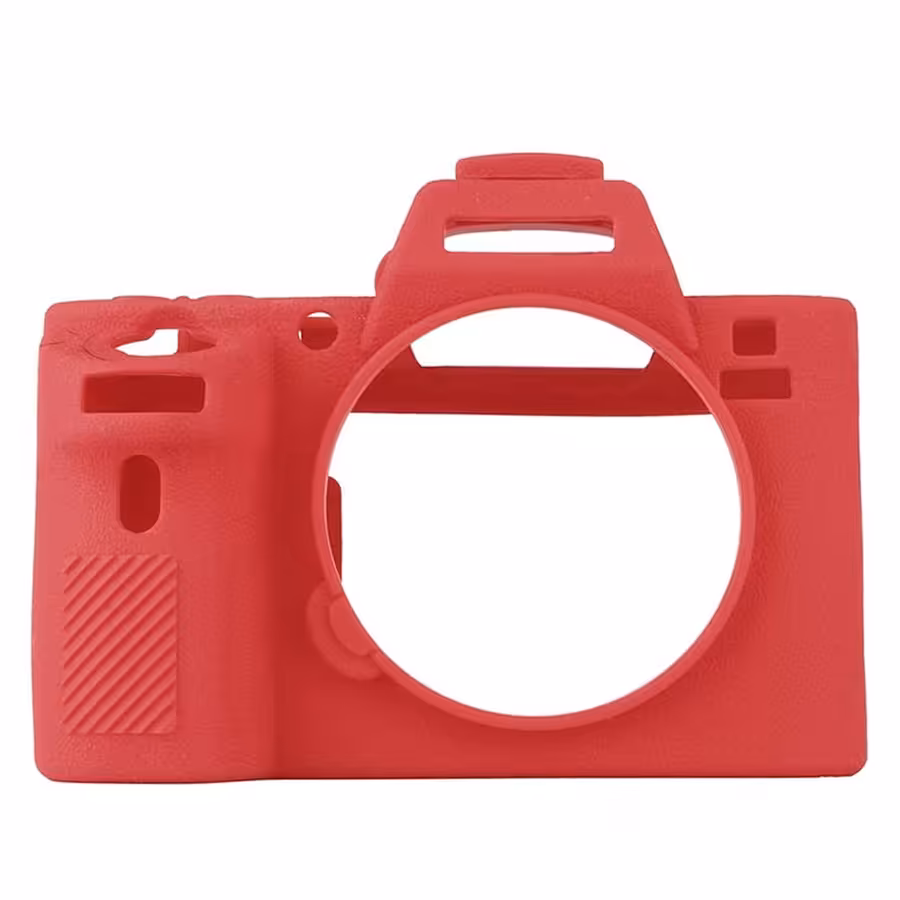 کاور سیلیکونی سونی Silicon cover of Sony camera A7II رنگ قرمز