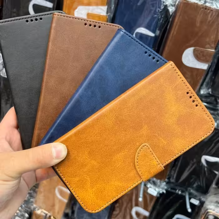 گاردکیف  لبتابی گوشی M12چرم  دور دوخت جای کارتی کیفیت فوق العاده