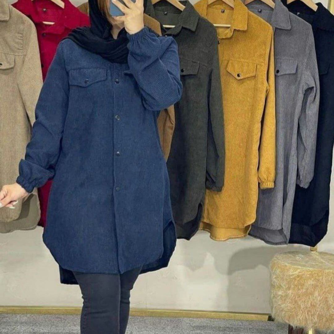 مانتو مخمل کبریتی