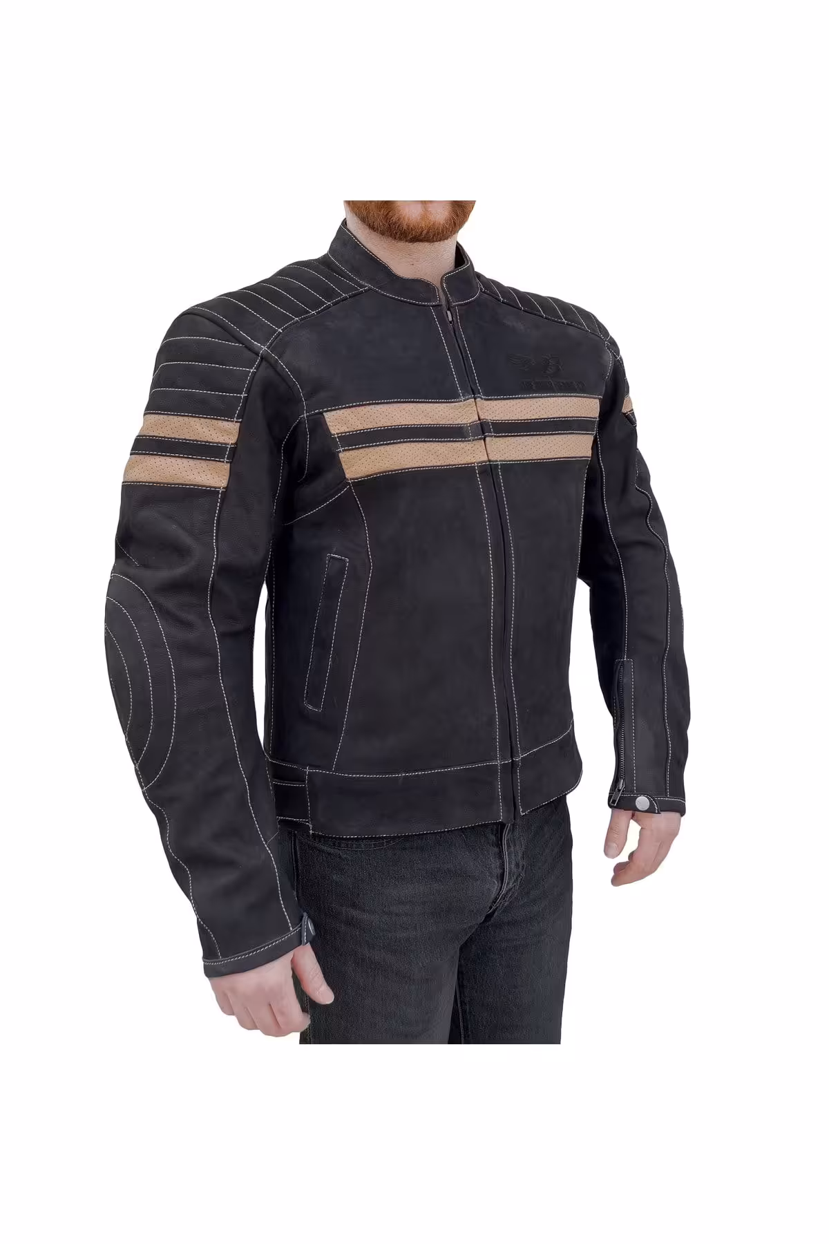 کاپشن موتورسوار مردانه روکش یکپارچهسازی با سیستمعامل موم موتور سیکلت محافظت شده The Biker Jeans