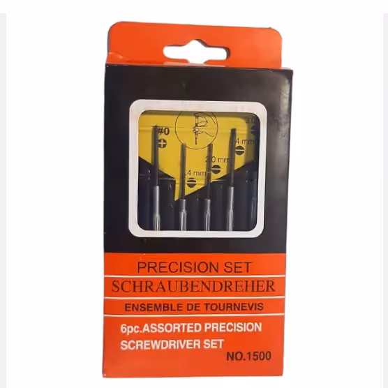 پیچ گوشتی ساعتی ریز 6عددی