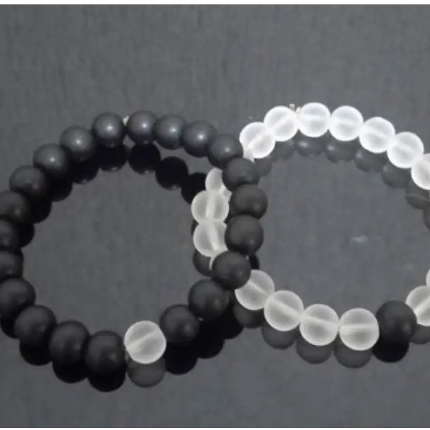 ست دستبند اونیکس مشکی