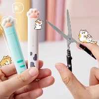 قیچی تیغه فلزی طرح پنجه گربه