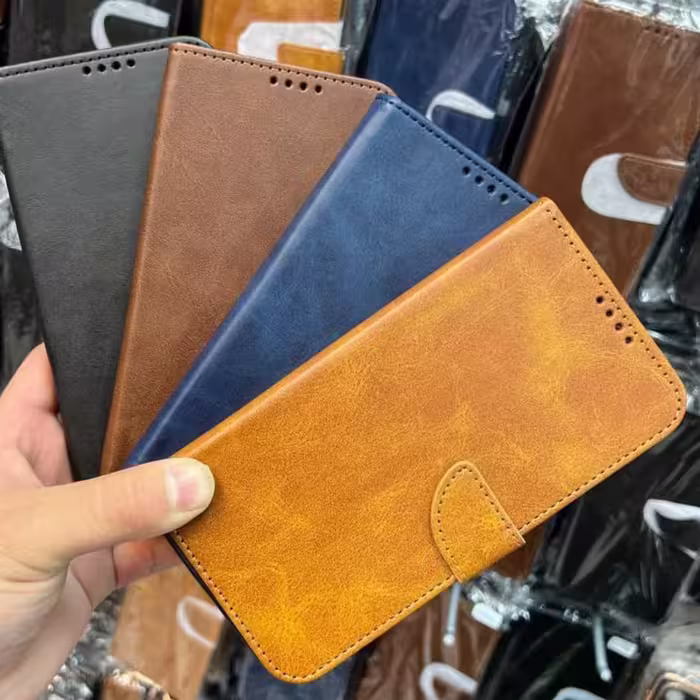 گارد گوشی A10 چرم دور دوخت