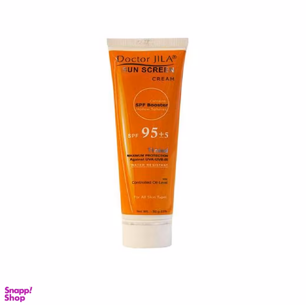 کرم ضد آفتاب دکتر ژیلا (Doctor Jila) با اس پی اف-95 رنگی 50 میلی لیتر