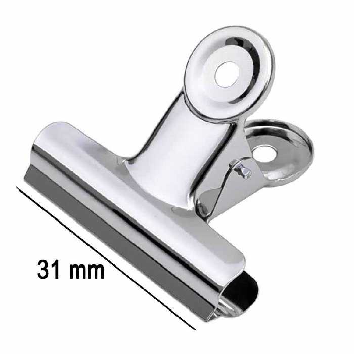 خرید گیره کاغذ فلزی سایز 31 میلی متر بسته 6 عددی کد 0015